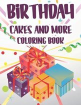 Birthday Cakes and More Coloring Book