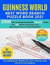 Guinness World Best Word Search Puzzle Book 2021 #14 Maxi Format Easy Level