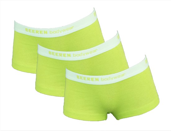 Beeren 3-Pack meisjes shorts Vicky Groen maat 176/188