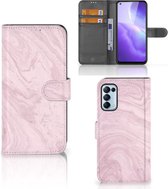 GSM Hoesje OPPO Find X3 Lite Flip Case Marble Pink