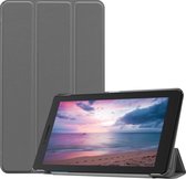 Lenovo Tab E8 Hoes - Mobigear - Tri-Fold Serie - Kunstlederen Bookcase - Grijs - Hoes Geschikt Voor Lenovo Tab E8