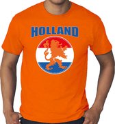 Grote maten oranje t-shirt Holland met oranje leeuw Holland / Nederland supporter EK/ WK voor heren XXXXL