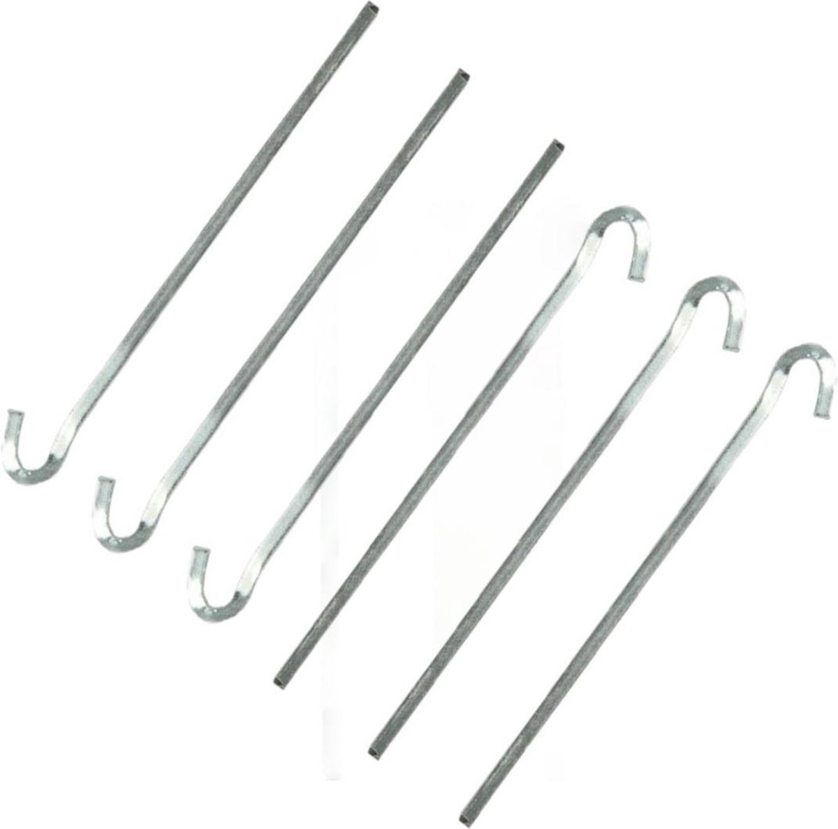 Piquets De Tente En Acier Inoxydable - 20 Cm, Avec œillet Ouvert, Lot De 20, Pour Sols Meubles Et Herbe