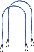 Bagagespin/snelbinders set van 6x stuks met haken 80 cm - elastisch - voor fiets/motor/aanhanger