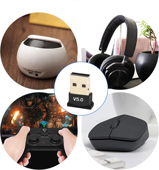 USB Bluetooth Adapter - Bluetooth 5.0 USB ontvanger - Mini USB dongle - Bluetooth Dongle van GEMBIRD — afbeelding 3