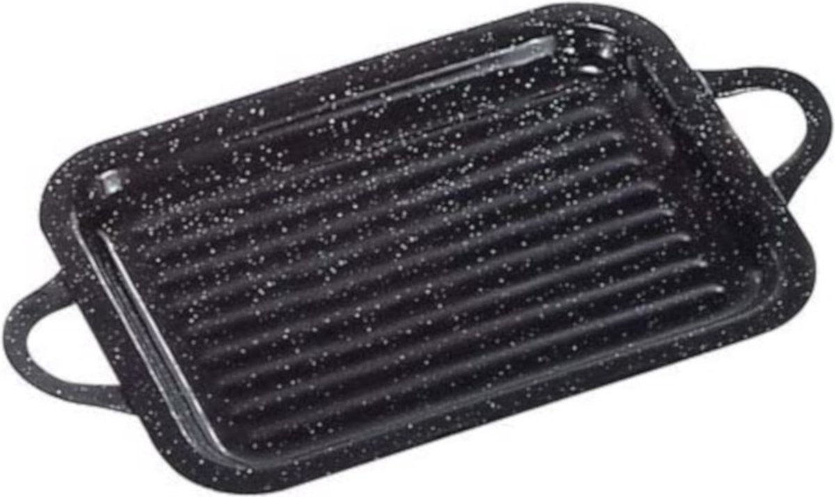 Garcima Braadpan 24 X 31 Cm Keramiek Zwart