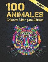 Libro Colorear para Adultos 100 Animales
