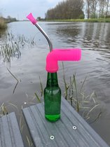 Bier Snorkel Roze - Bier - Snorkel - Bierspel - Biersnorkel - Drankspel - Bierbong - Roze