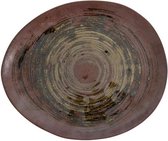 Hkliving - IBC 2014 - Ceramic Plate Earth - 27x23x2,5 cm