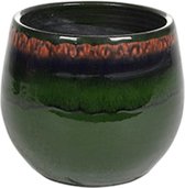 Pot Charlotte green bloempot binnen 15 cm