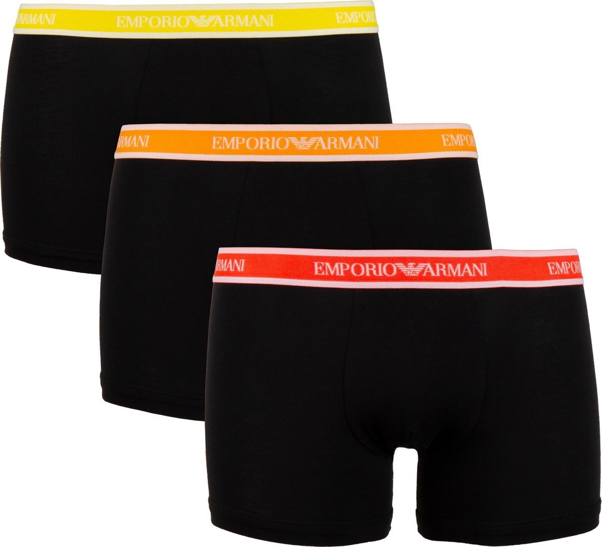 EA7 Boxershorts (3-Pack) Onderbroek - Mannen - zwart/wit/geel/rood