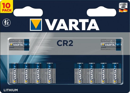 Varta LITHIUM Cylindr. CR2 Blli10 CR2 Fotobatterij Lithium 880 mAh 3 V 10 stuk(s) - Varta