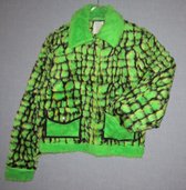 verkleedkleding 1095, krokodillenjasje , volwassenen, groen, maat 46