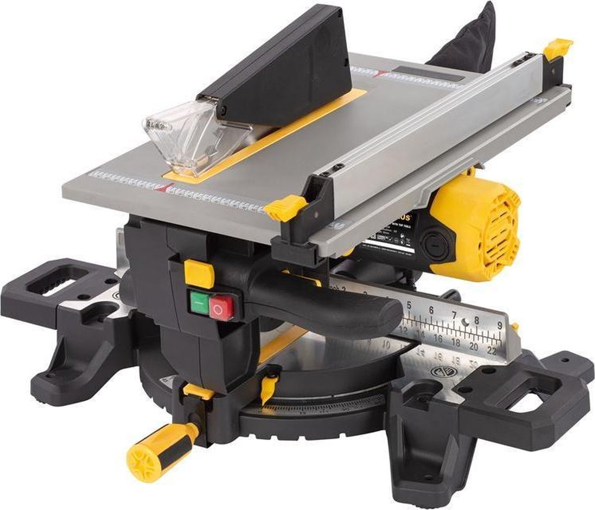 POWERPLUS VERSTEKZAAG MET BOVENTAFEL 2000W - 254MM – foto 5