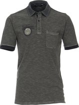 Casa Moda Polo Shirt Groen Gestreept 913671700-348 - M