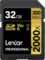 Lexar SDHC Professional UHS-II 2000x 32GB V90