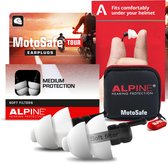 Alpine Motosafe Tour - Motor oordoppen - Gehoorbescherming Tour - Wit - 1 set