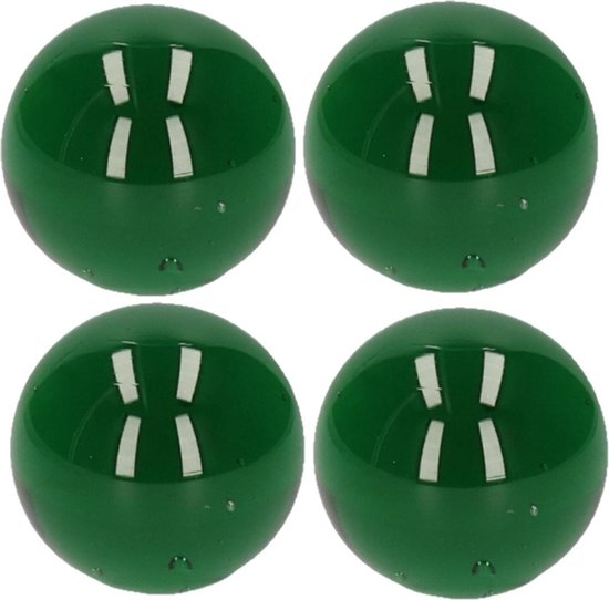 4x stuks knikker groen 6 cm - Bonken - Mega grote knikkers speelgoed - Merkloos