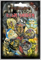 Iron Maiden Plectrum Early Albums Set de 5 Multicolores