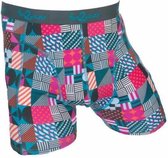 Funderwear/ Fun2Wear heren boxershorts BigSize Checkers,  - XXXXXXL  - Groen