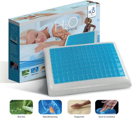 Okaei Traagschuim kussen, ergonomisch hoofdkussen bij nekpijn, visco