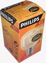 Philips Gloeilamp FLAME 25Watt E27 Kogel Grote Fitting Dimbaar (10 stuks)