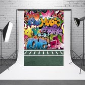 1.5mx 2.1m Retro Doodle Kinderfotoshoot Achtergronddoek