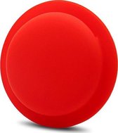 Apple AirTag Hoesje - Mobigear - Sticky Disc Serie - Siliconen Hoesje - Rood - Hoesje Geschikt Voor Apple AirTag