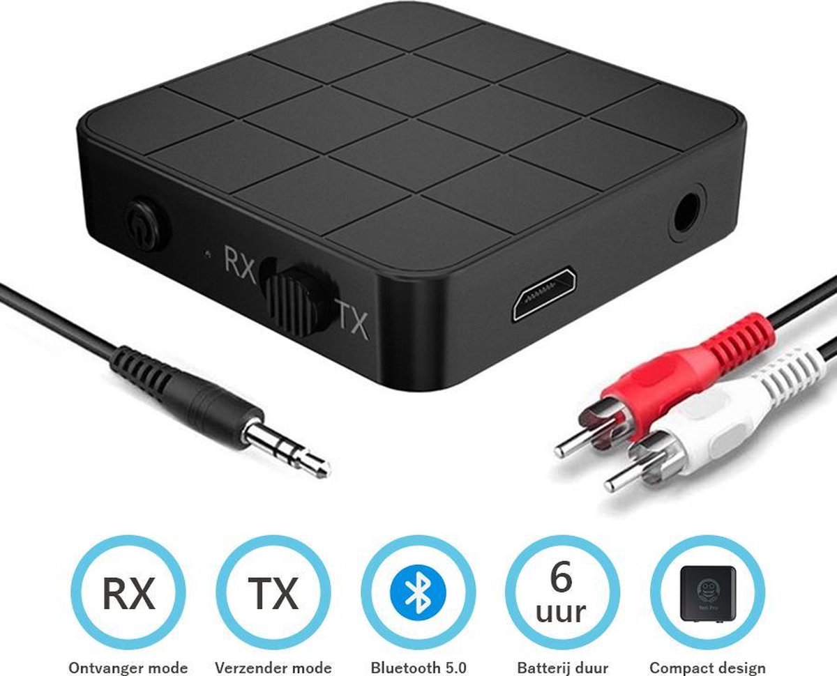Récepteur Bluetooth Émetteur avec USB et Jack 3,5 mm 2 en 1 adapté au Audio de Voiture,Adaptateur Bluetooth 5.0 Transmetteur pour TV,PC,Ordinateur de Bureau Huat Parleur,Clé Bluetooth 