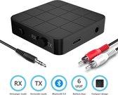 2 in 1 Yeti Pro Bluetooth 5.0 Adapter - Ontvanger - Receiver - 3,5 Jack - Transmitter - Speakers - Auto - TV - Dongle - HD Audio - Stereo - RCA