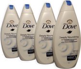 Dove Deeply Nourishing - Douchecrème diep voedend - voordeelverpakking 4 x 500 ml