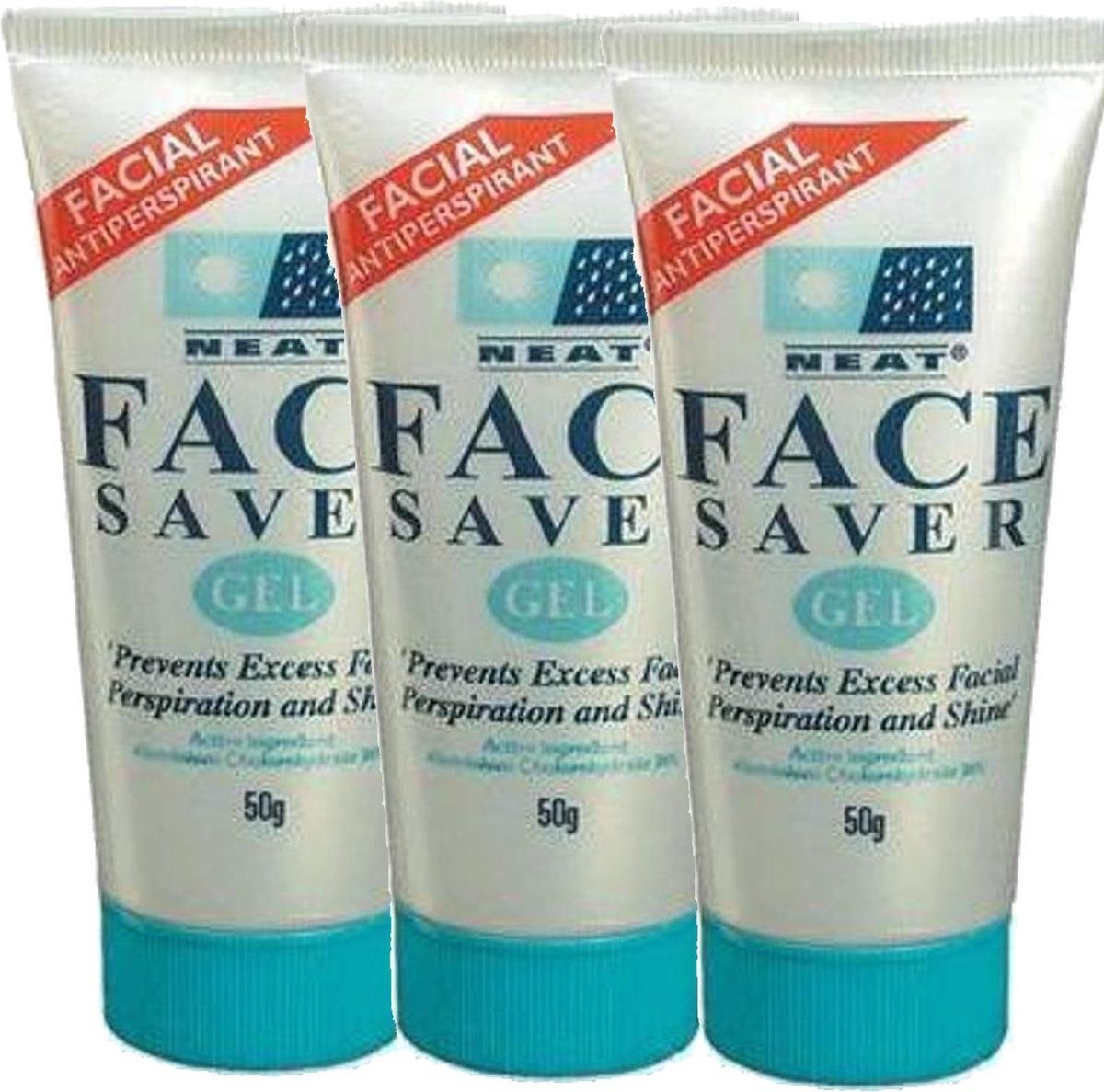 Neat 3B – Face Saver Gel – 3 pak - Anti-Transpirant voor Gezicht