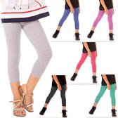 Capri legging meisjes legging kinderlegging 3/4 grijs maat 146-152