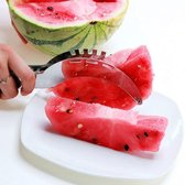 Watermeloen Snijder - Ergonomisch afgewerkt - RVS - Lengte 24,5 cm