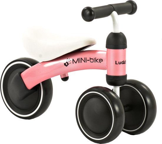 2Cycle Mini-Bike - Loopfiets - Jongens en Meisjes - 1 Jaar - Speelgoed - Roze - Driewieler - Balance bike