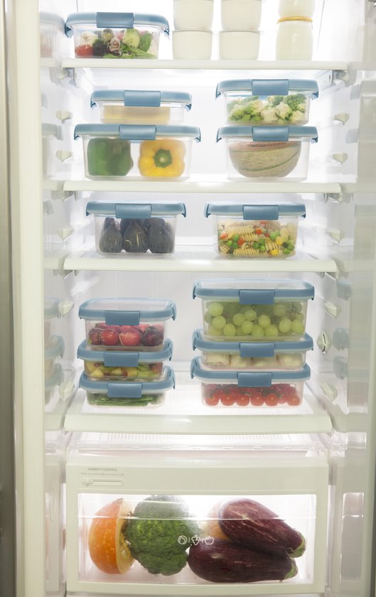 Curver Smart Fresh Eco Fresh conteneur avec couvercle - Rectangulaire - 1,2L - Transparent/Gris Fumé