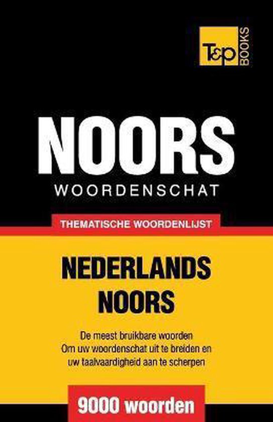 Thematische Woordenschat Nederlands-Noors - 9000 Woorden - cover
