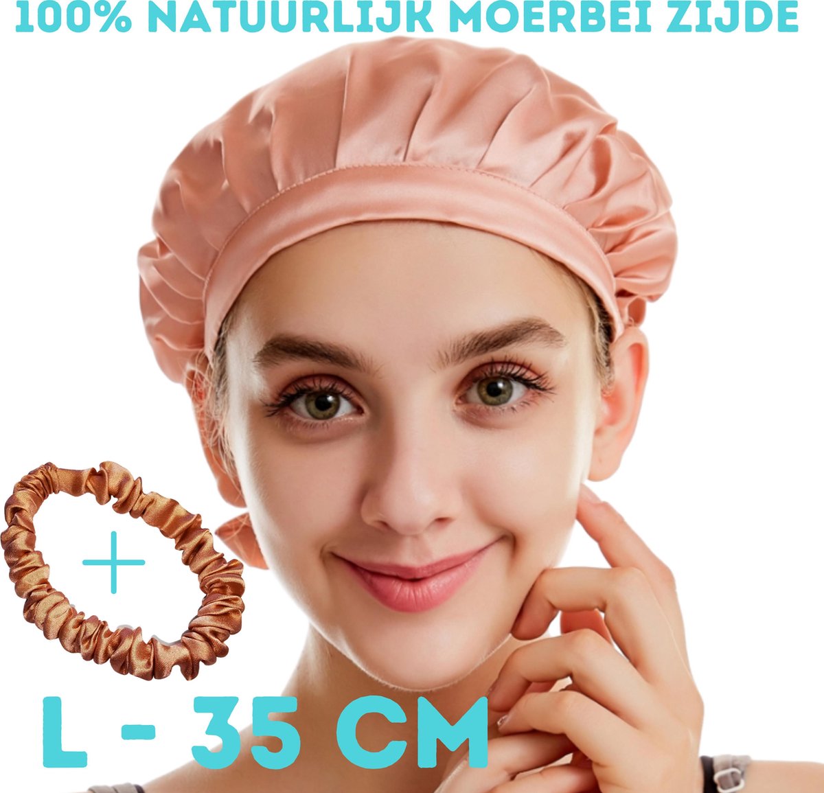 Hat Hut Satijnen Bonnet Zijden Slaapmuts voor Vrouwen Mannen Haarbonnet voor Krullend Haar Slapen Verstelbare Brede Band Dubbellaags (Lila, One size
