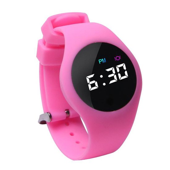 Kinderhorloge - Countdown Timer - Touch Screen - Roze