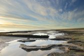 FotoAmeland op aluminium 70 x 50 cm de wadden op zijn mooist