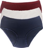 Viuma Slip - Hoge Taille - Katoenen Bikini Brief Ondergoed – Comfortabel – Set van 3 V223923