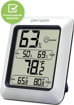 Datoza® Thermo Hygrometer - Luchtvochtigheidsmeter - Digitaal Weerstation Vochtigheidsmeter met Thermometer - voor Binnen