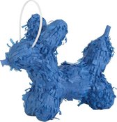 Pinata Hond Blauw 21cm