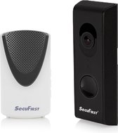 SecuFirst DID701BB Slimme Wifi deurbel met camera met draadloze gong Zwart - 1080P