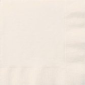 UNIQUE - 20 kleine papieren ivoorkleurige servetten - Decoratie > Papieren servetten