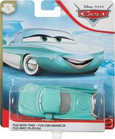 Disney Cars auto Flo with tray (met dienblad) - voertuig 7 cm schaal 1:55