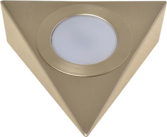 LED Triangle spot / spot de cuisine acier inoxydable brossé | bol.com
