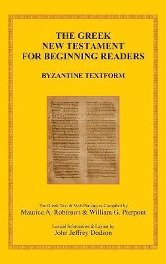 The Greek New Testament for Beginning Readers - cover