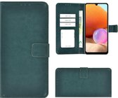 Samsung Galaxy A32 Hoesje - 4G - Book Case Wallet Groen Cover