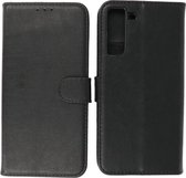 Samsung Galaxy S21 FE Hoesje - Book Case Telefoonhoesje - Kaarthouder Portemonnee Hoesje - Wallet Cases - Geschikt voor Samsung Galaxy S21 FE - Zwart